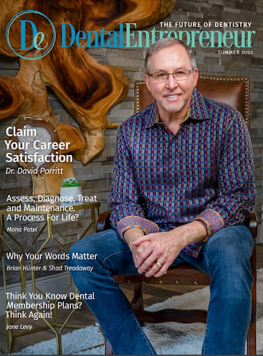 Dr. David Porritt on the cover of DentalEntrepreneur magazine